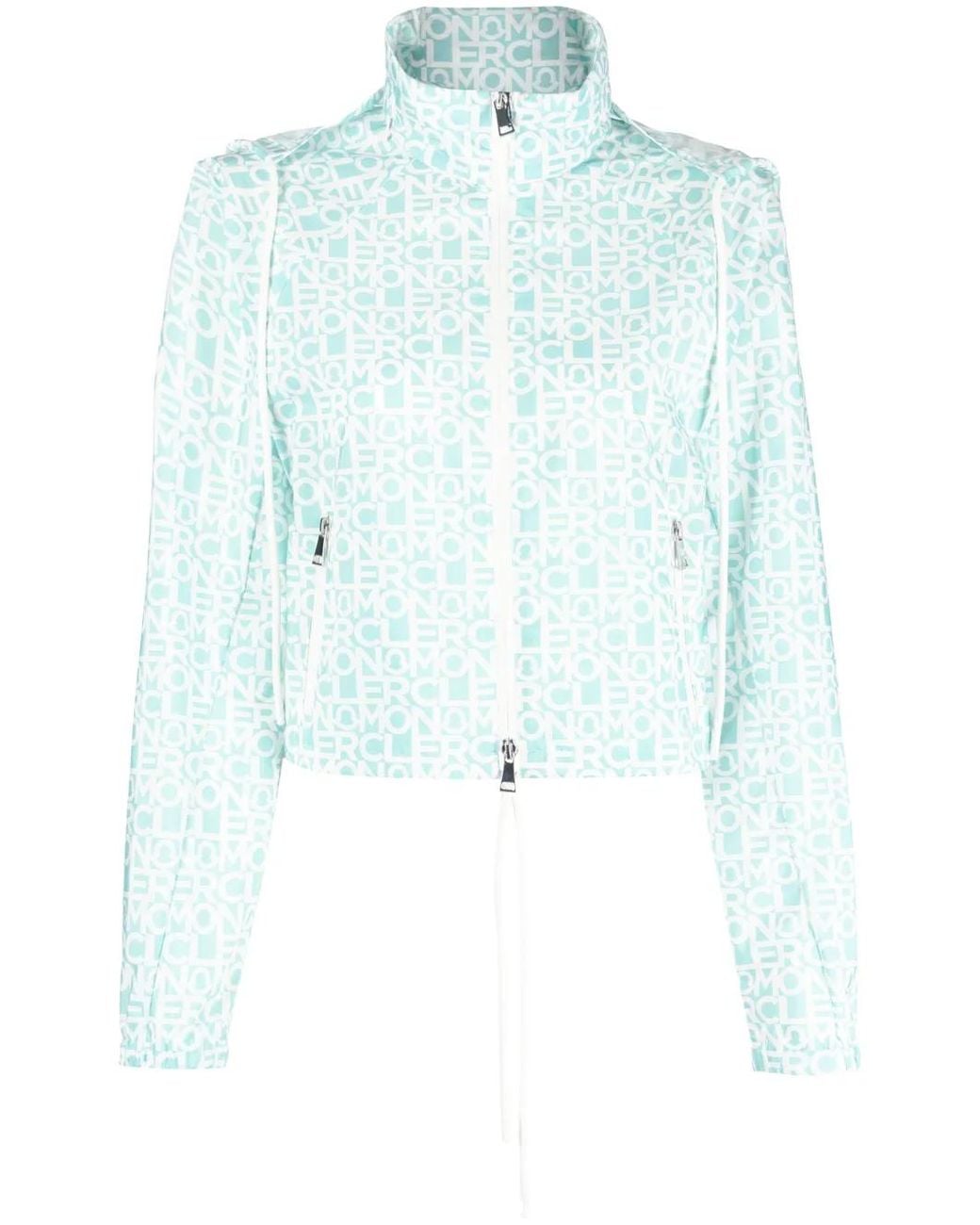Moncler Blue Pattern Long-Sleeved Casual Jacket