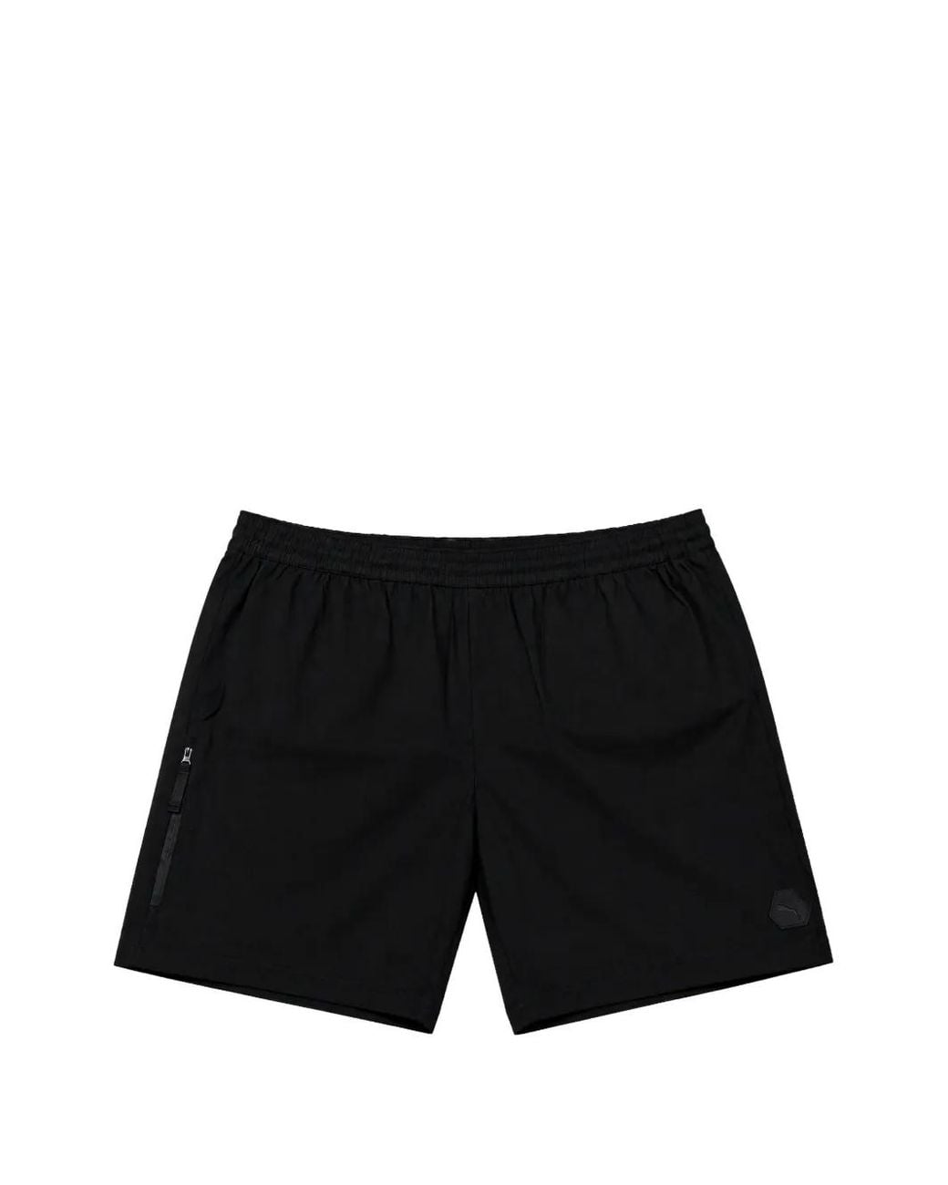 PUMA Black Rudagon Logo-Patch Track Shorts for men