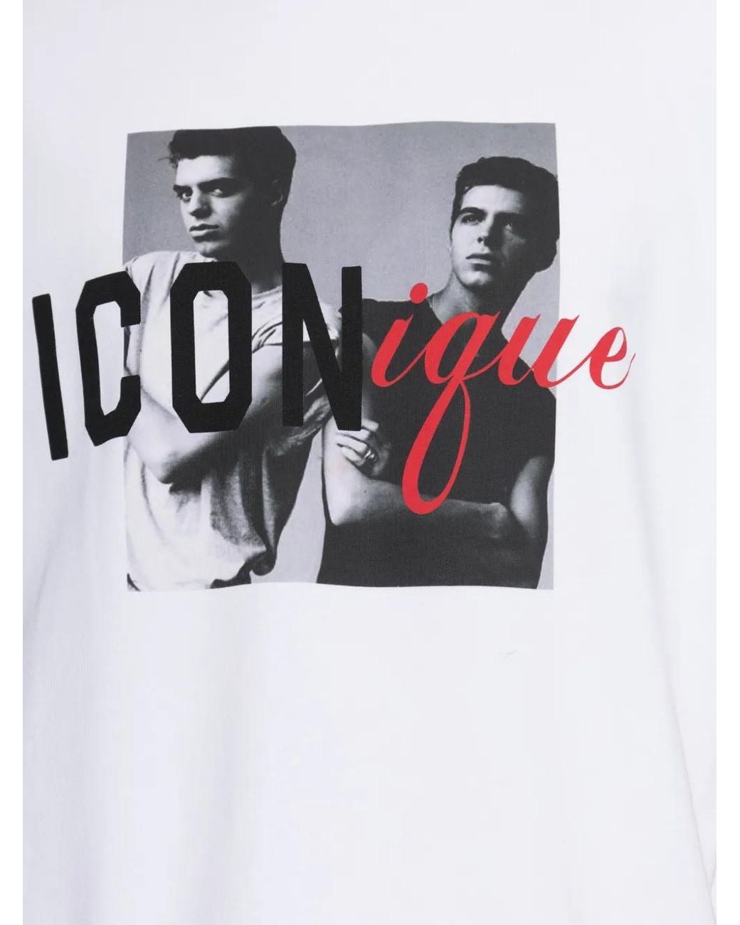DSquared² White Graphic-Print T-Shirt for men