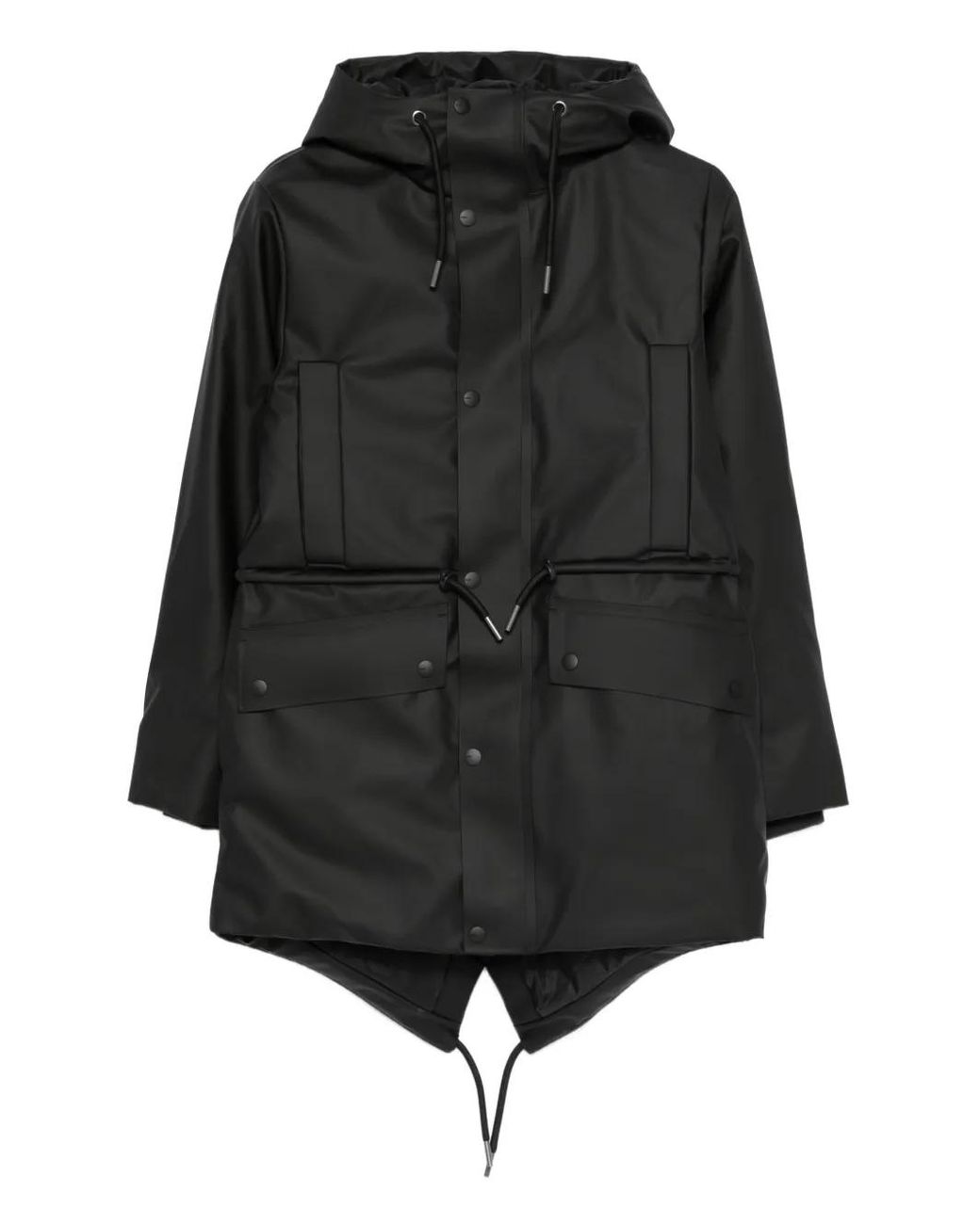 Rains Black Nome String W Raincoat