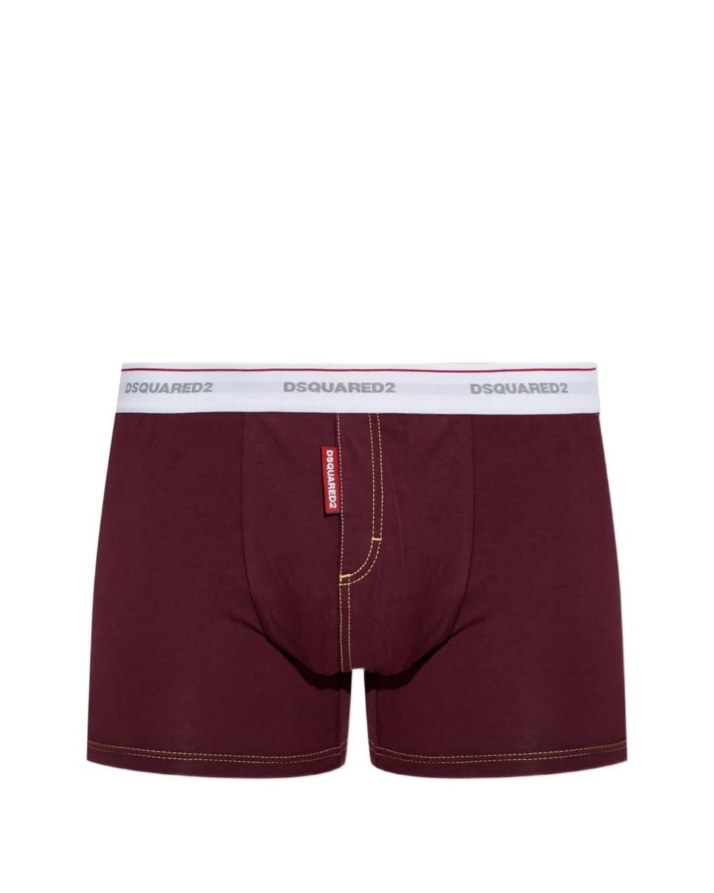 DSquared² Red Logo-Waistband Boxers for men