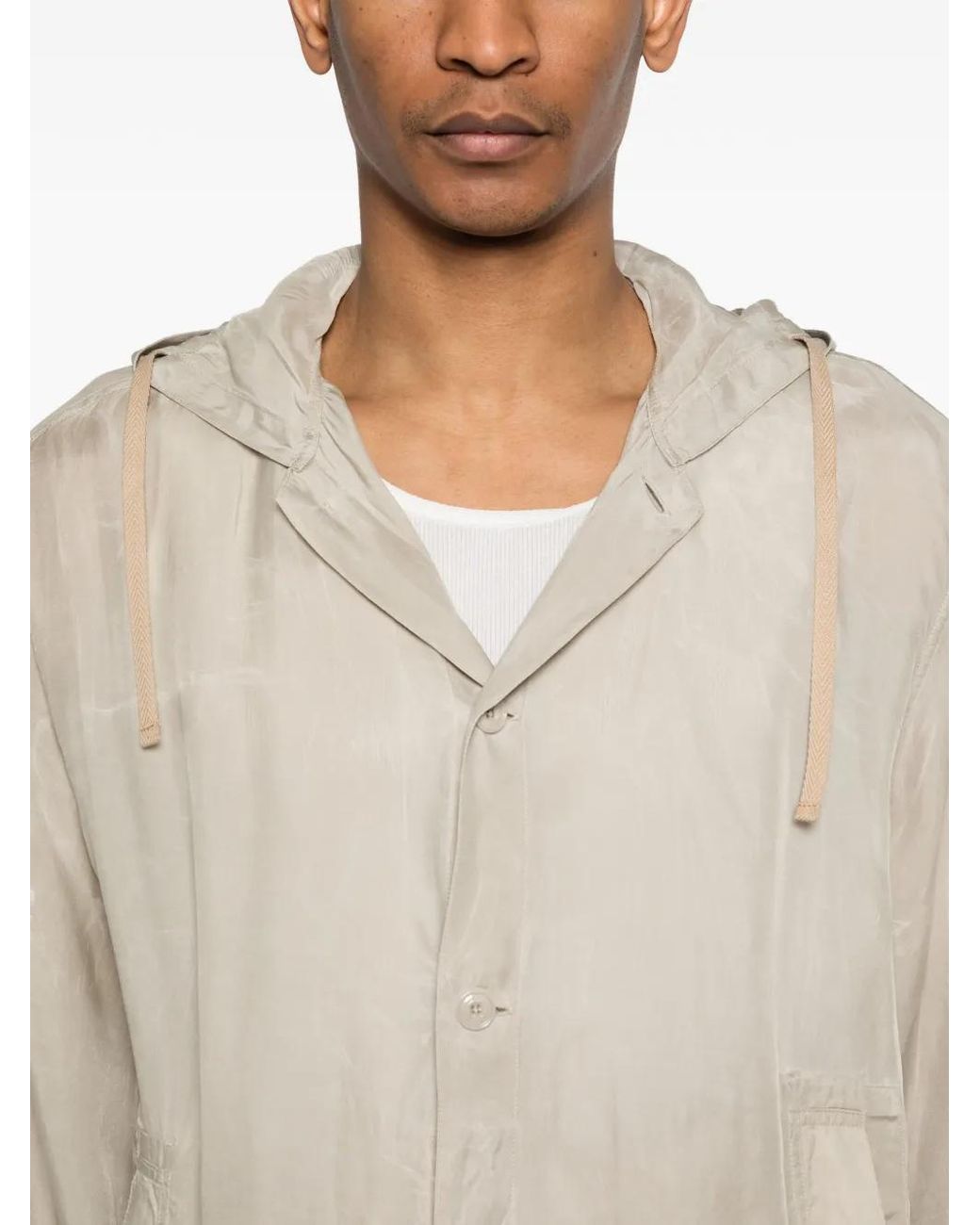 Our Legacy White Chemise Rover À Capuche for men