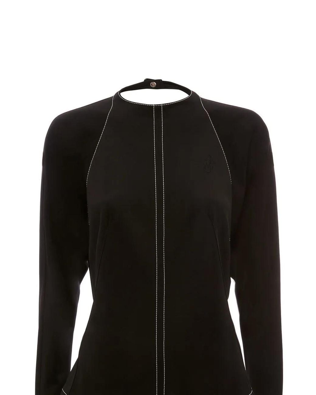 J.W. Anderson Black Open-Back Long-Sleeve Top