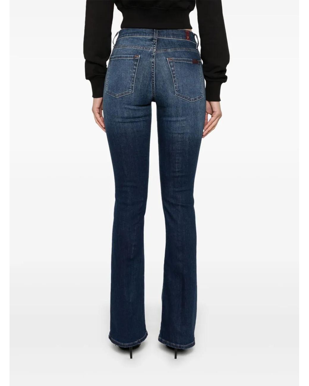 7 For All Mankind Blue Bootcut Jeans