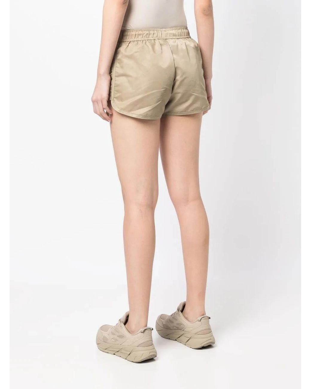 Fear Of God Natural Logo-Patch Track Shorts