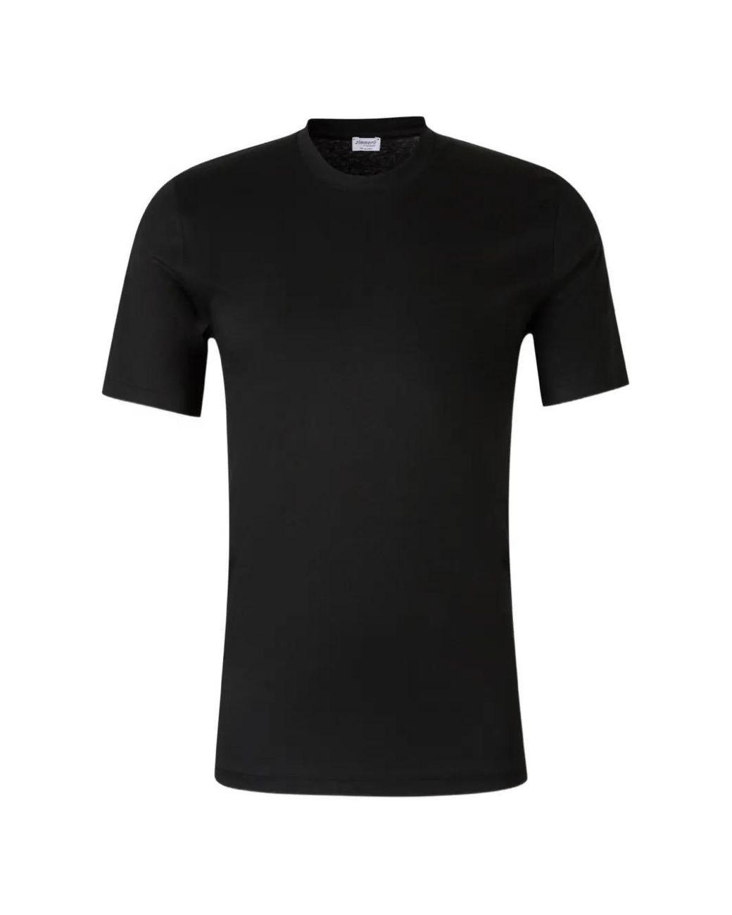 Zimmerli of Switzerland Black Crew-Neck T-Shirt for men