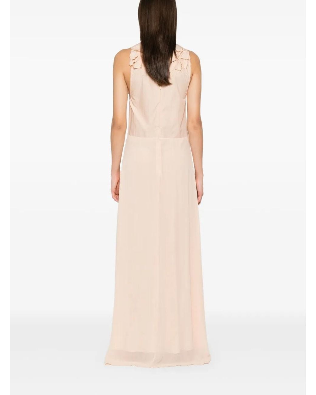 Forte_forte White Floral-Appliqué Maxi Dress