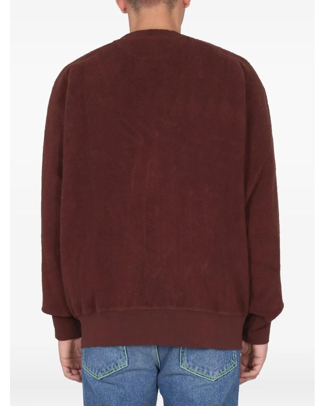 MSGM Red Cotton Cardigan for men