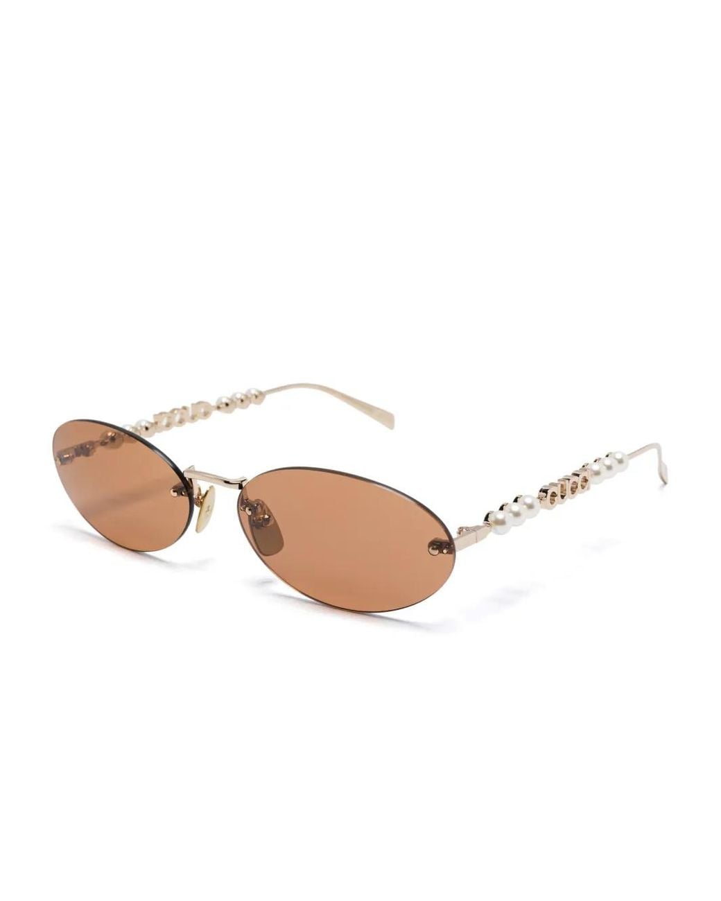 Gucci Pink Rimless Sunglasses