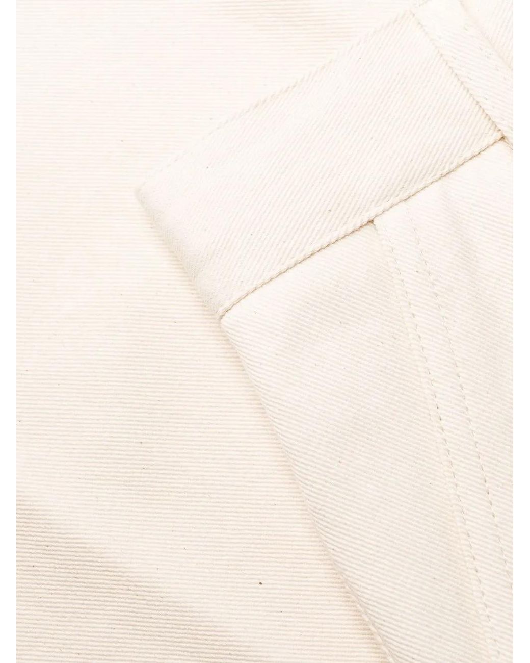 Moncler Natural Drawstring Wide-Leg Trousers