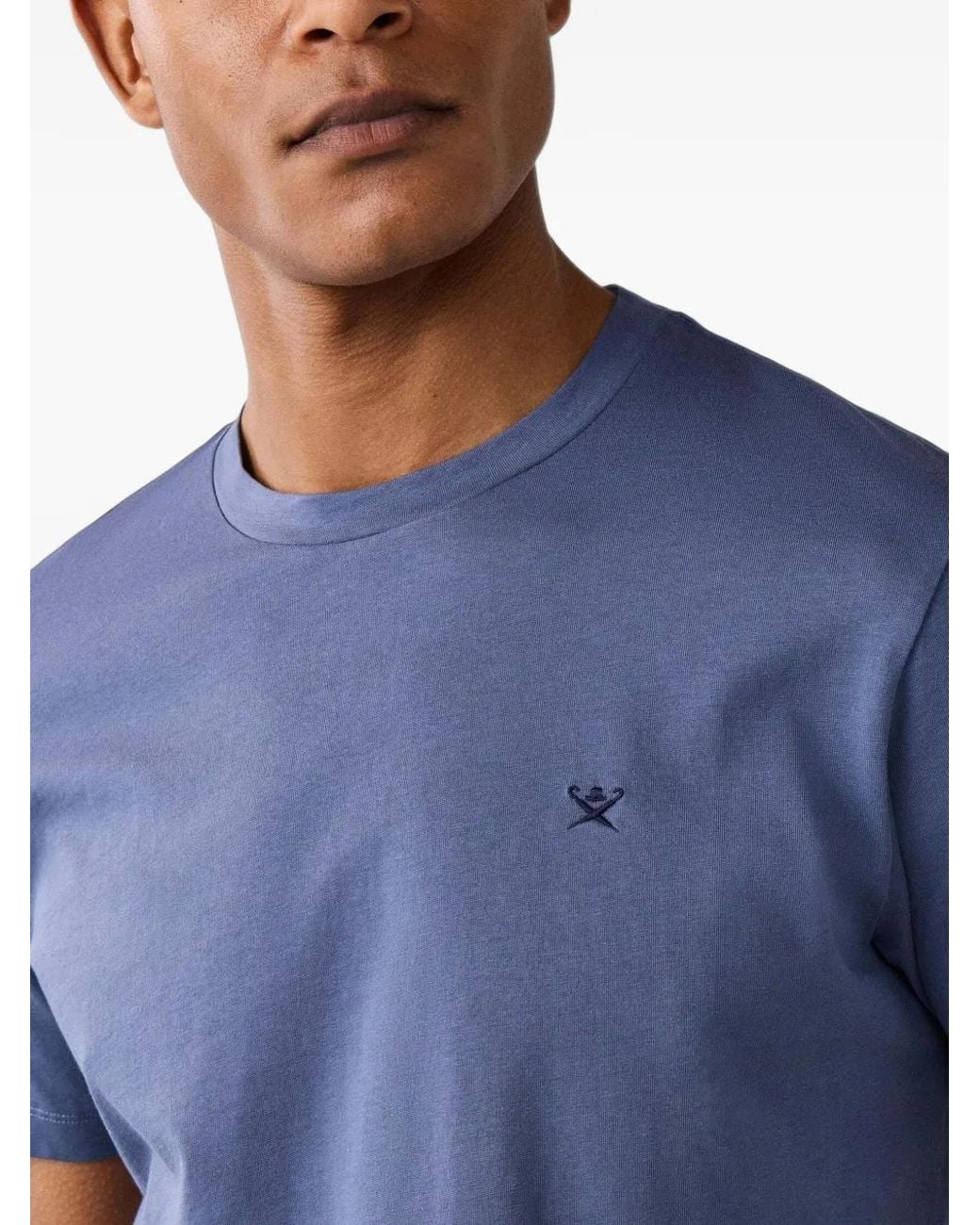 Hackett Blue Hackett Basic T-Shirt Ss Logo Tee for men