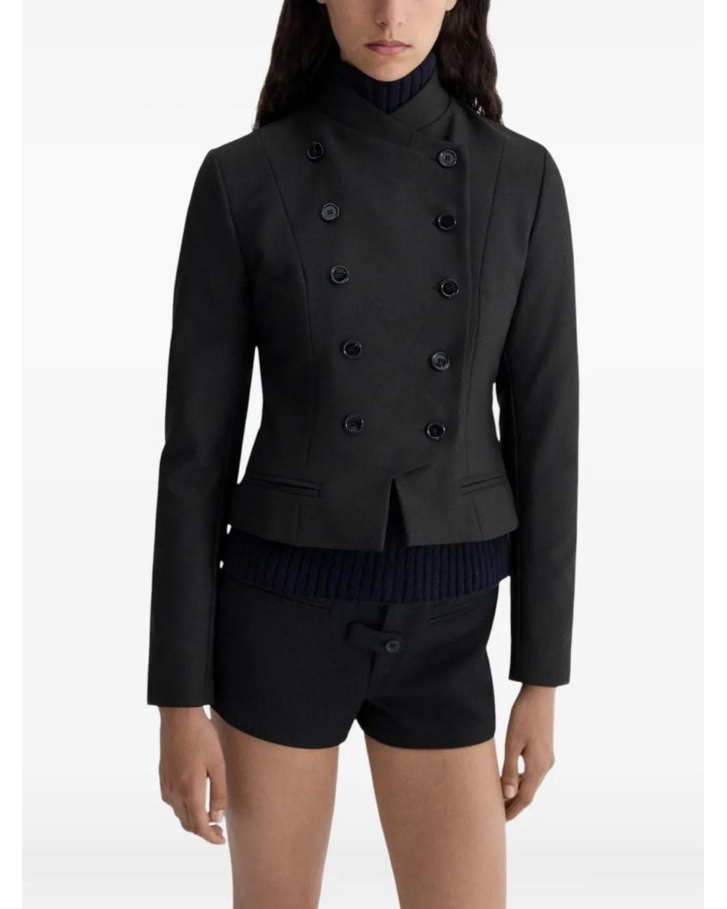 GIMAGUAS Black Veste Christy À Boutonnière Croisée