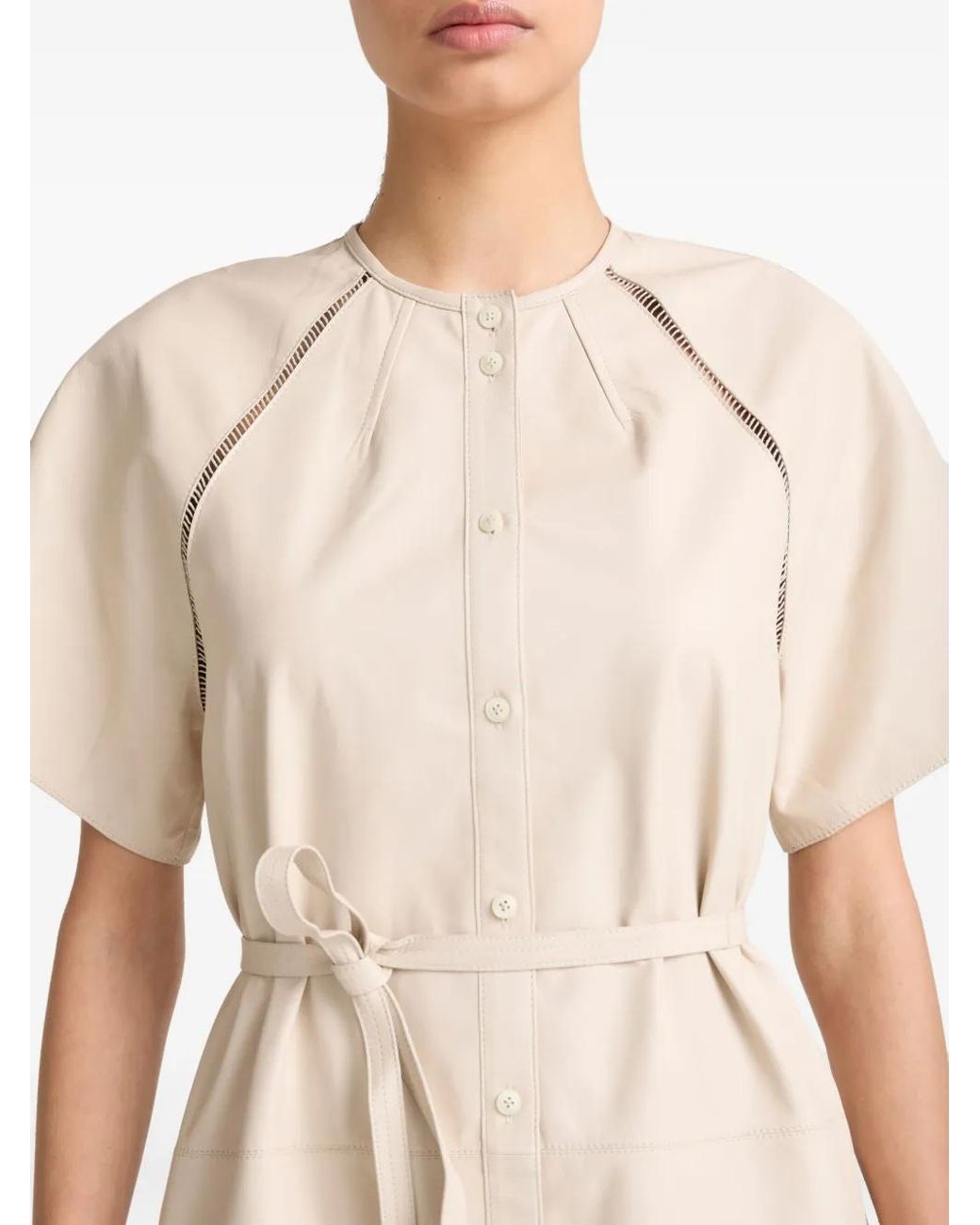 Yves Salomon Natural Leather Dress