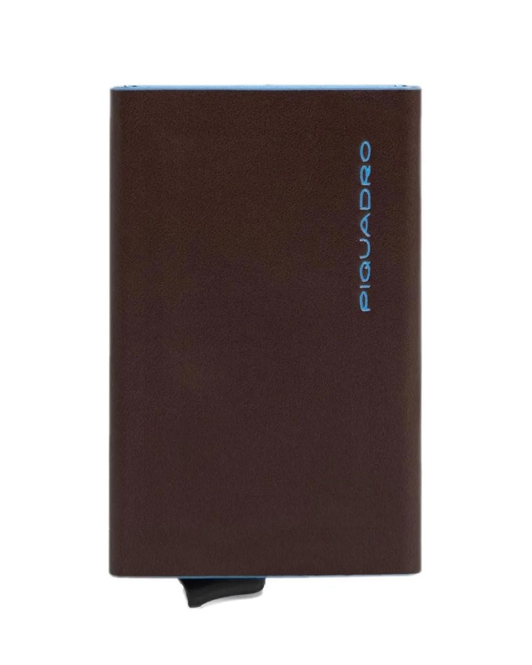 Piquadro Brown Pop-Up Card Holder for men