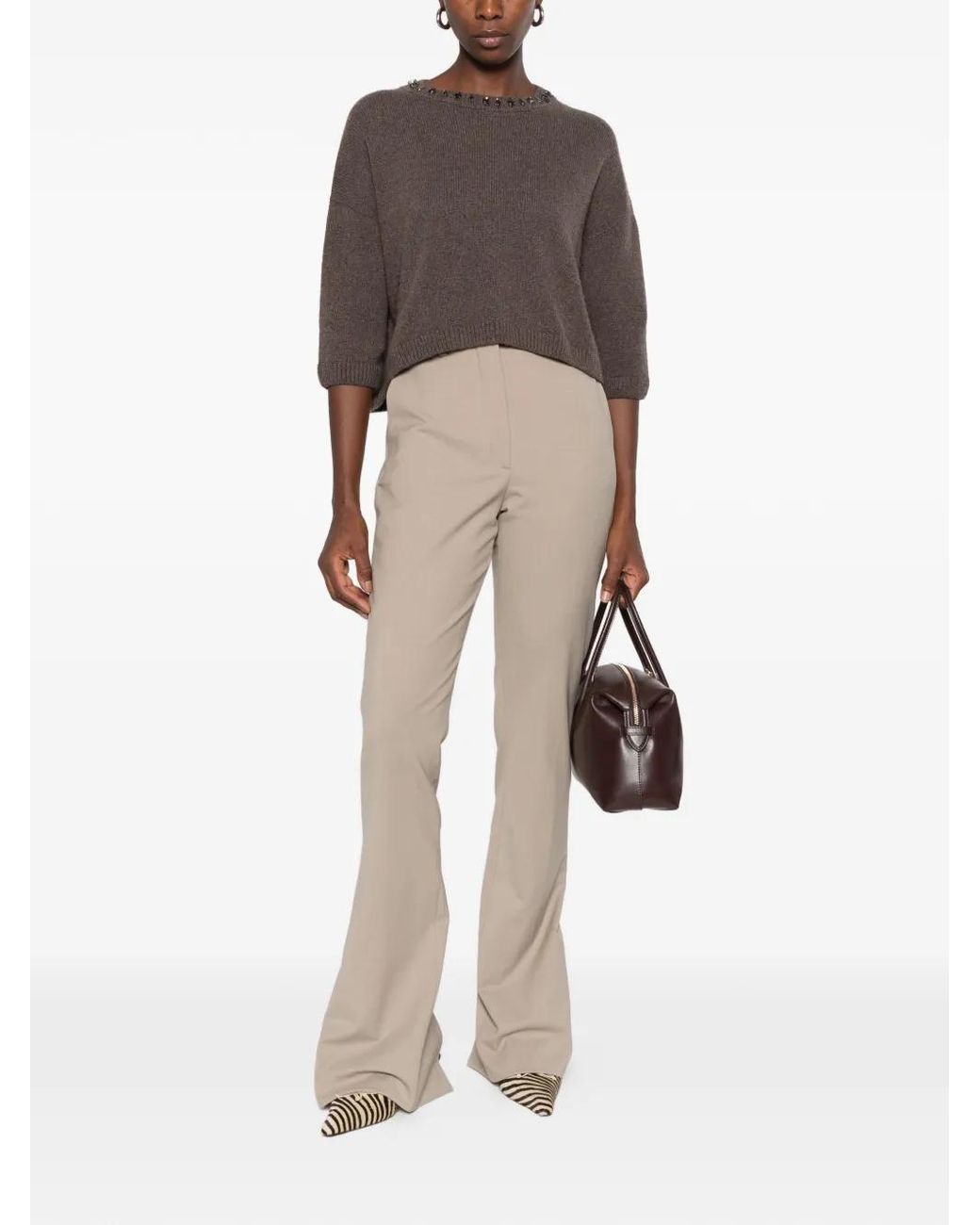 Thelatest Natural Split-Hem Trousers