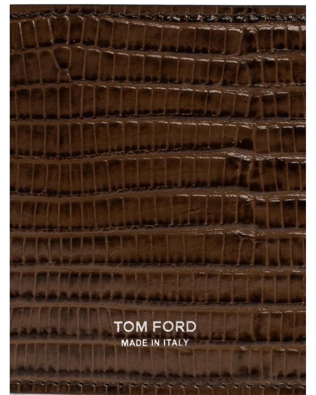 Tom Ford Portemonnaie Mit Eidechsen-Effekt in Brown für Herren
