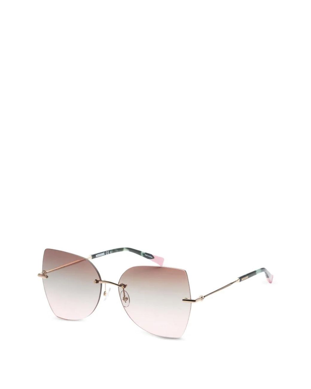Missoni White Geometric-Frame Sunglasses