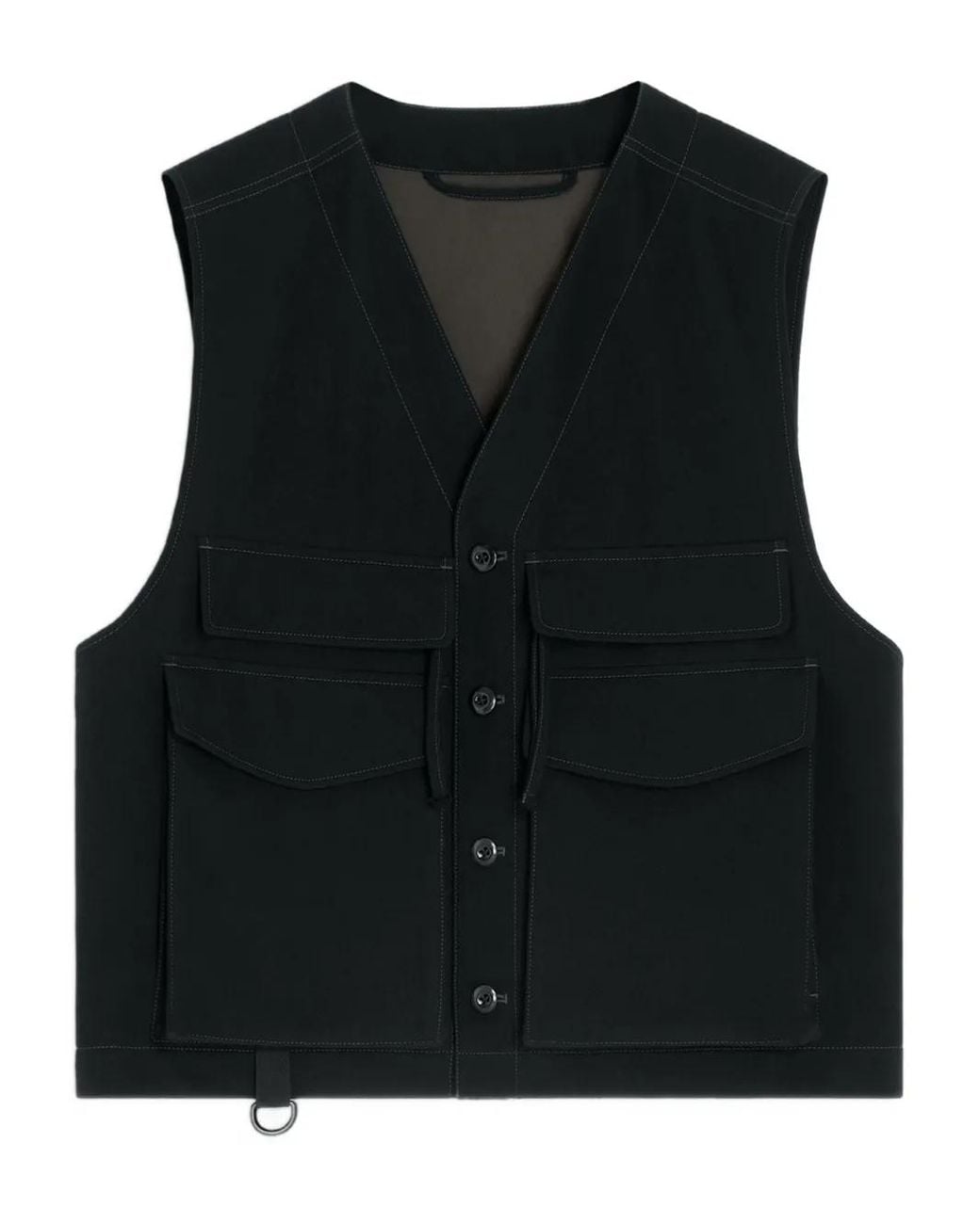 Lemaire Utility Button-Fastening Gilet in Black for Men | Lyst Lemaire Utility Button-Fastening Gilet in Black for Men | Lyst