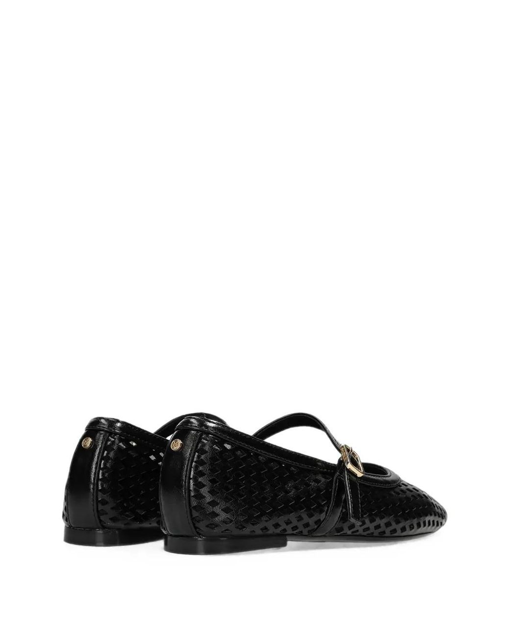 Mexx Black Ballerines Perforées À Boucle