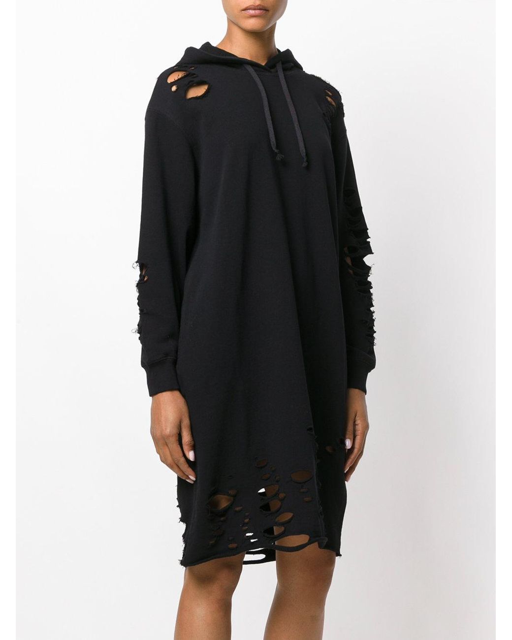 Distressed sweatshirt deals dress