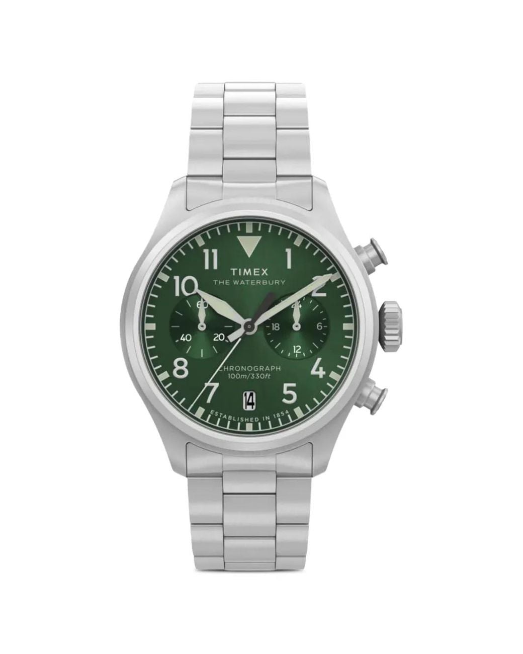 Timex Green Waterbury Ace 41Mm Watch for men