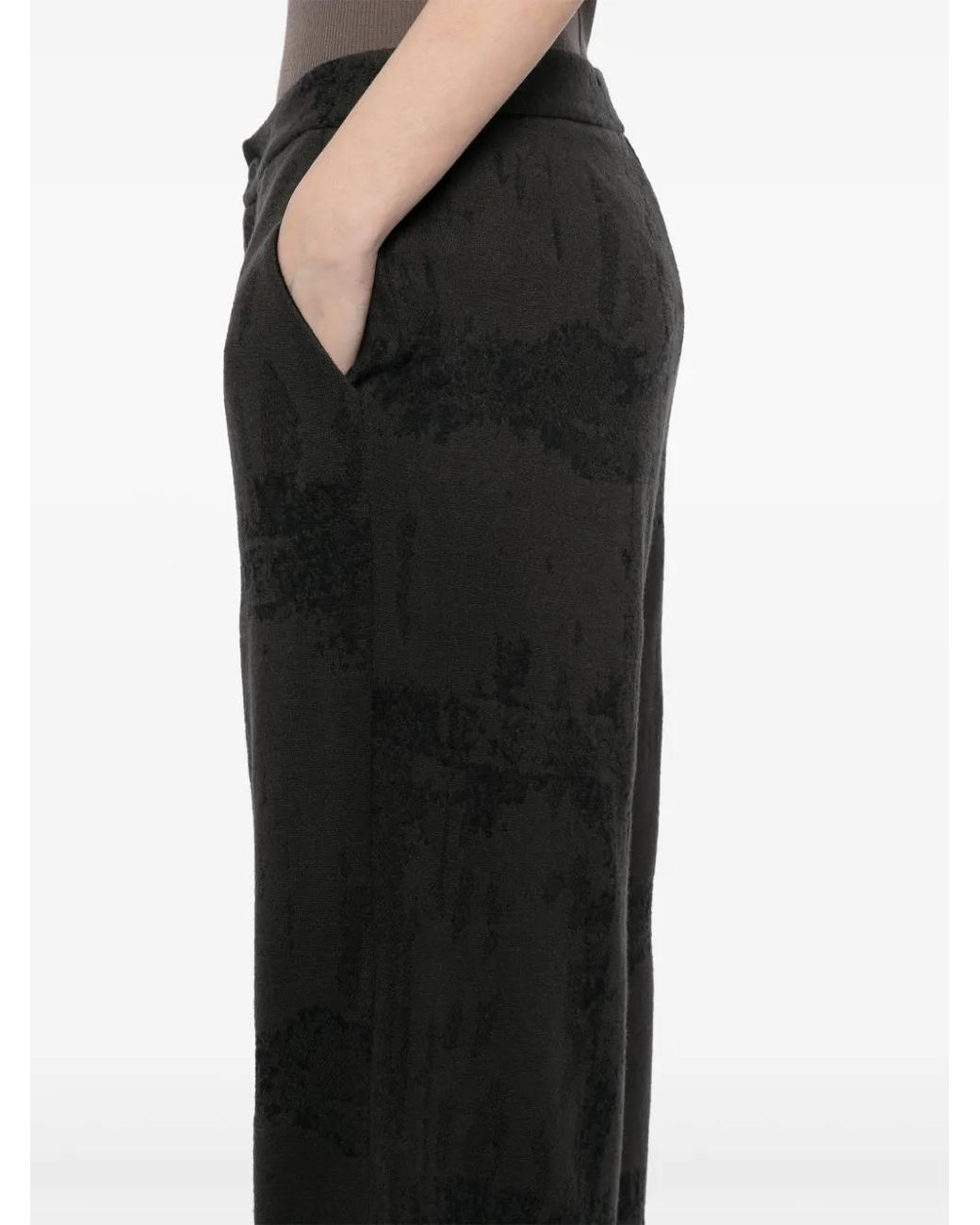 Transit Black Wide-Leg Palazzo Pant