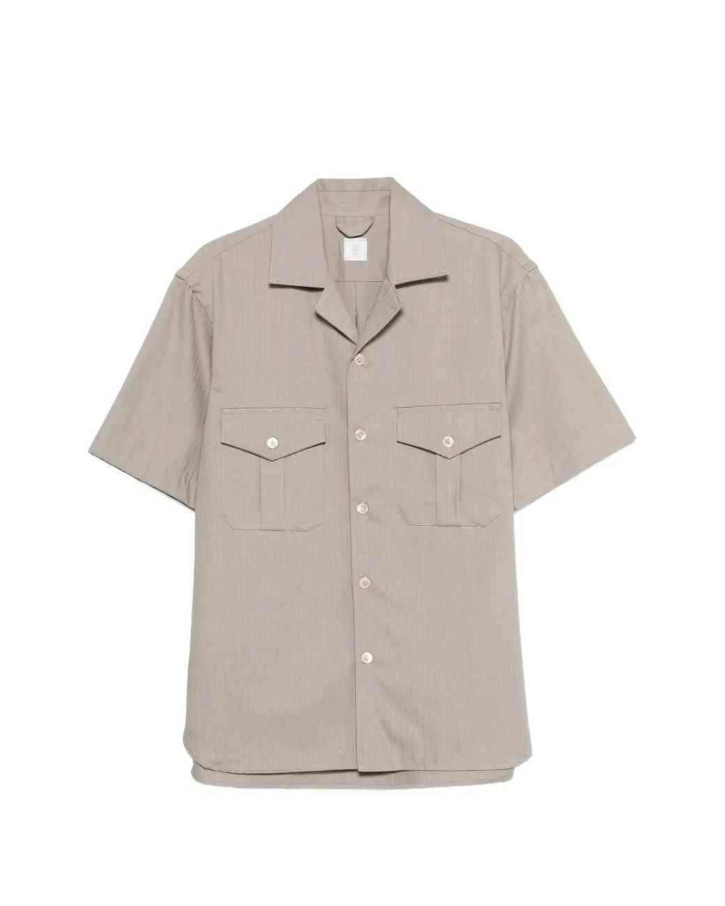 Eleventy Gray Chemise À Poche Poitrine for men