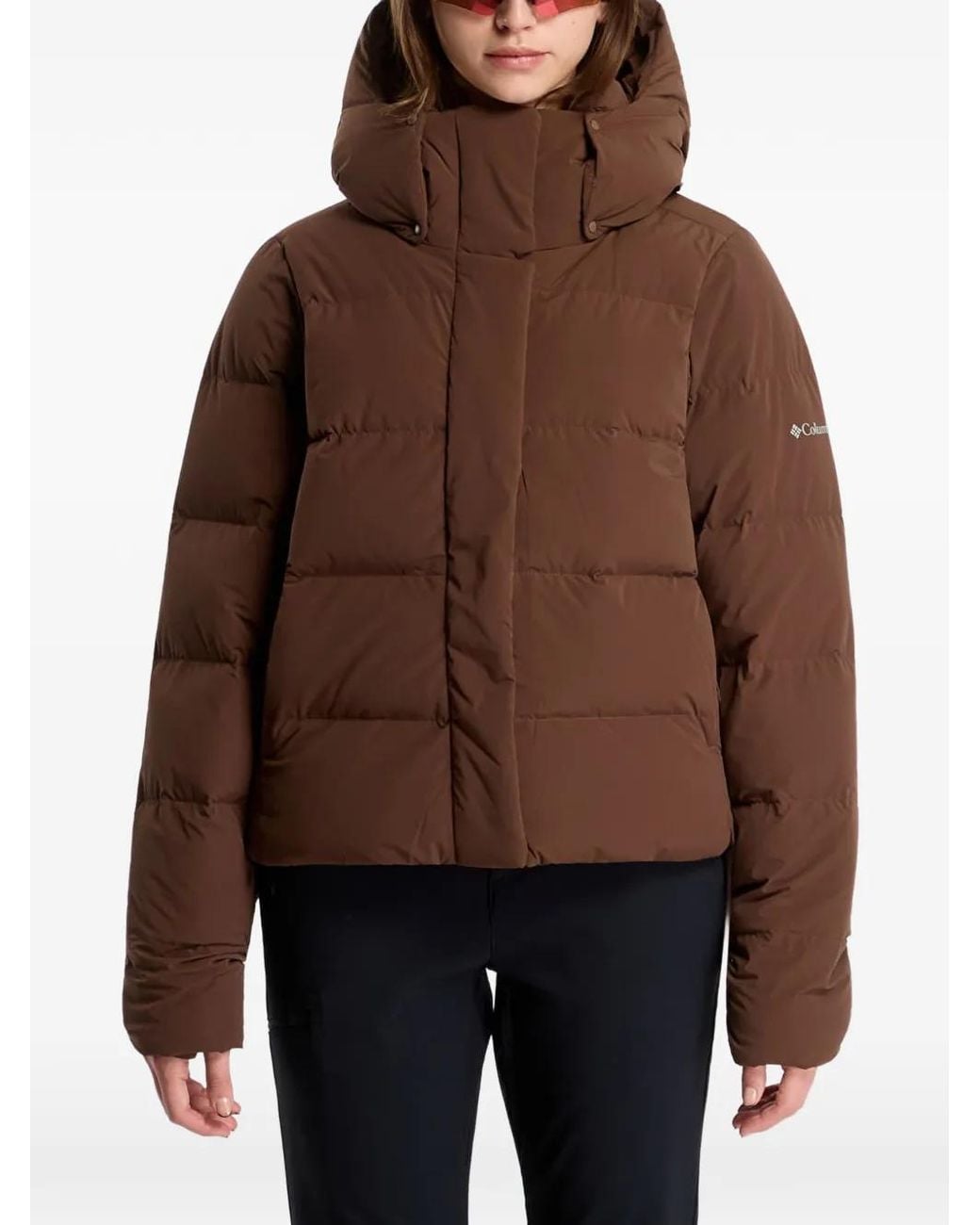Columbia Brown Amaze Puff Hooded Jacket