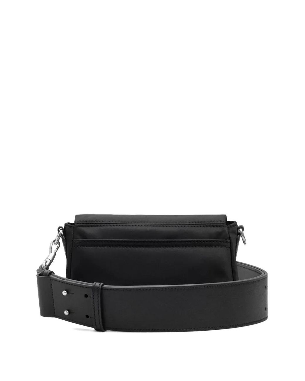 Ami Paris Heart-Logo Messenger Bag in Black | Lyst