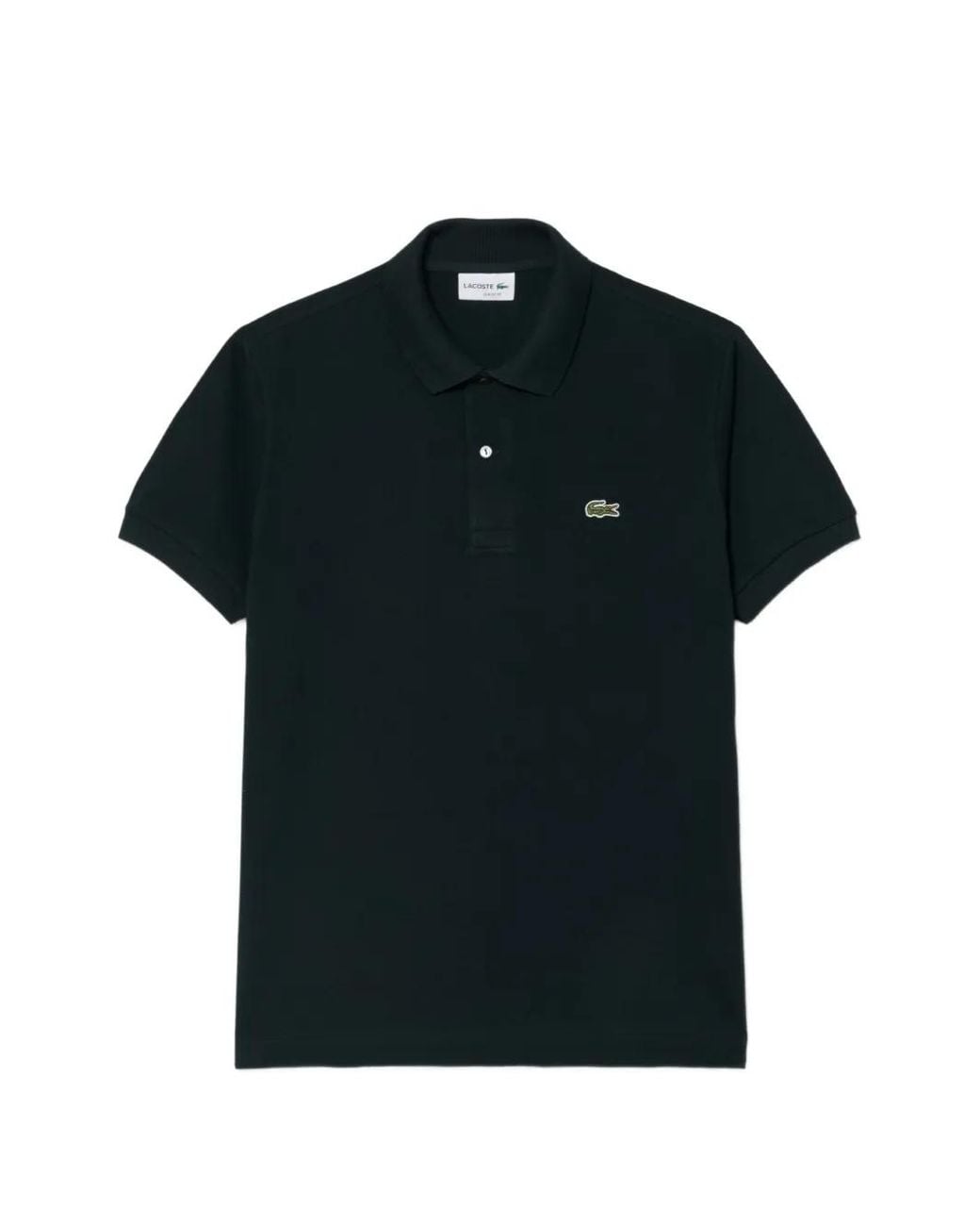 Lacoste Black Classic Fit Original L.12.12 Polo for men