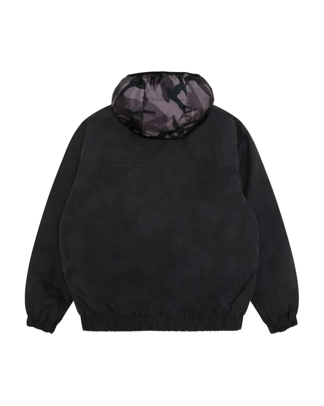Aape By A Bathing Ape Black Logo-Patch Hooded Jacket for men
