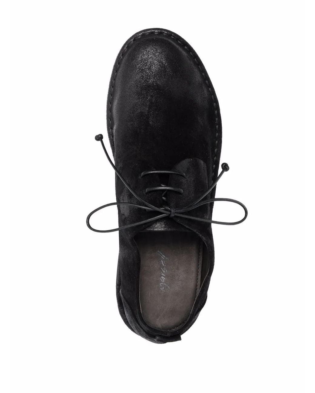 Marsèll Black Sancrispa Suede Derby Shoes for men