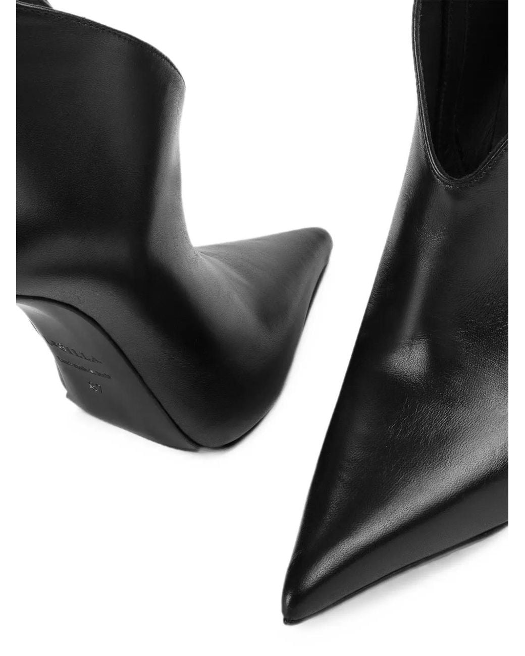 Le Silla Black Futura Pointed-Toe Ankle Boots