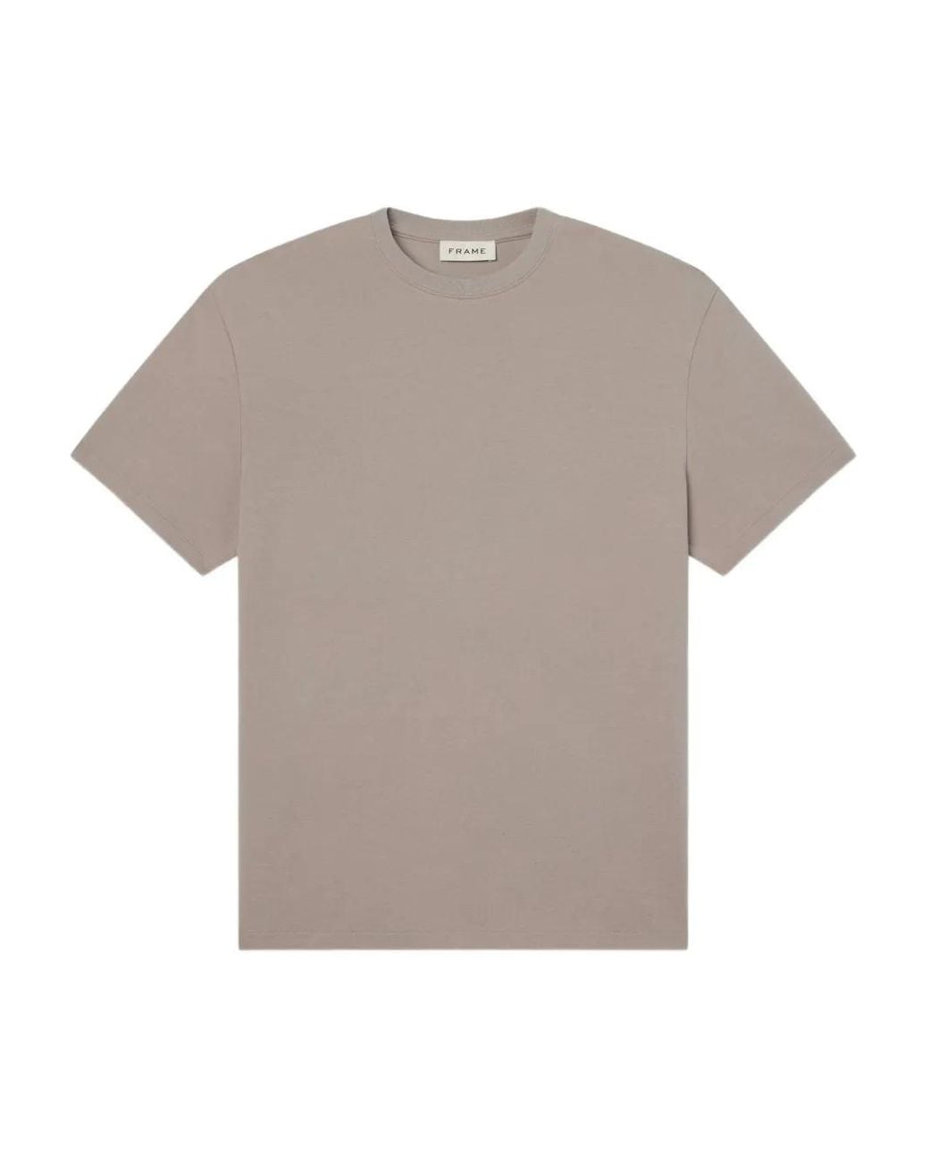 FRAME Gray Crew-Neck Short-Sleeve T-Shirt for men