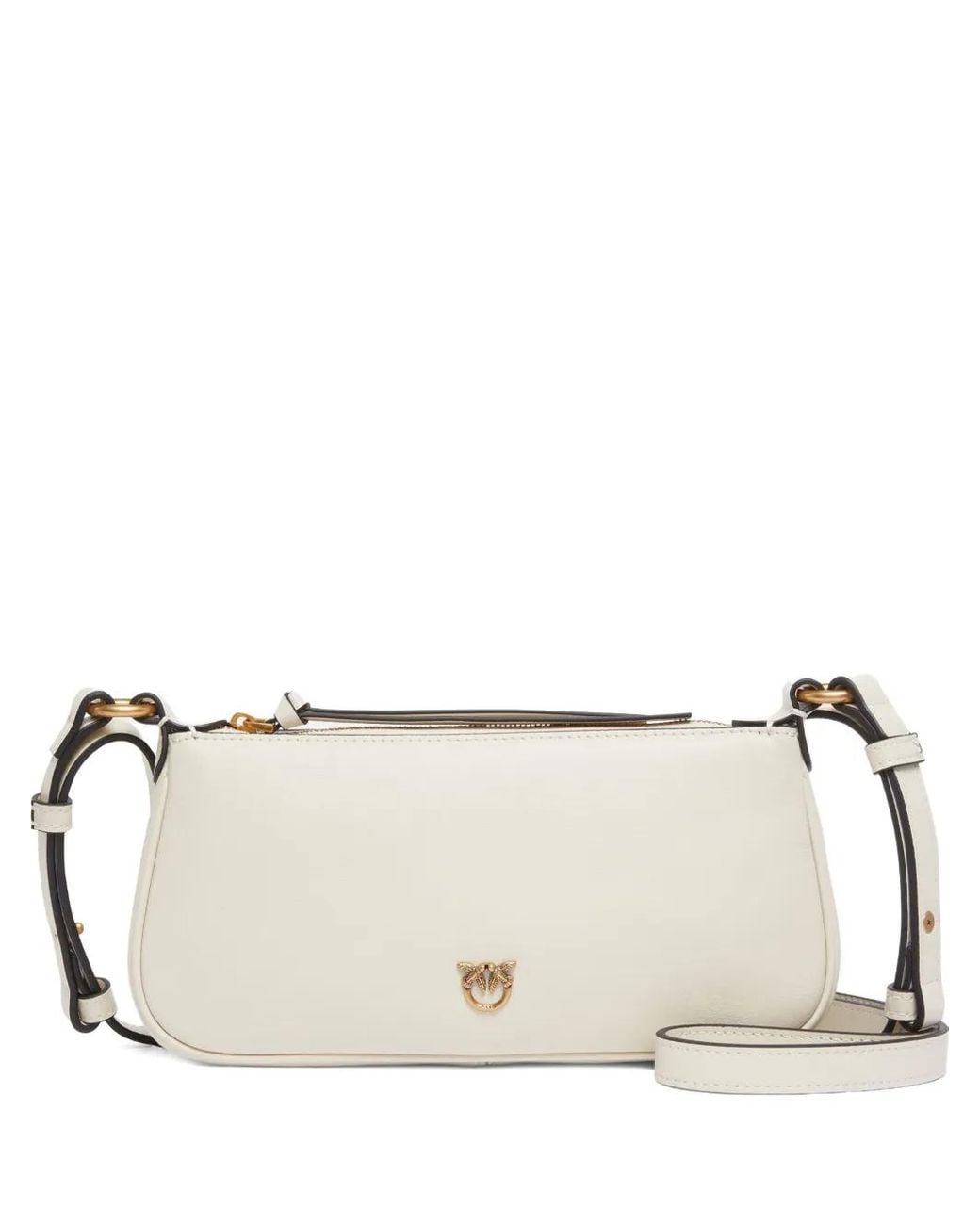 Pinko Natural Mini Half Moon Crossbody Bag