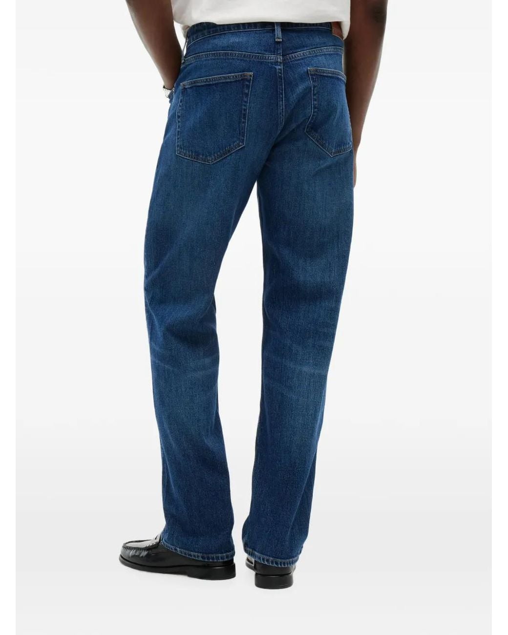 Tommy Hilfiger Blue Straight-Leg Faded-Effect Jeans for men