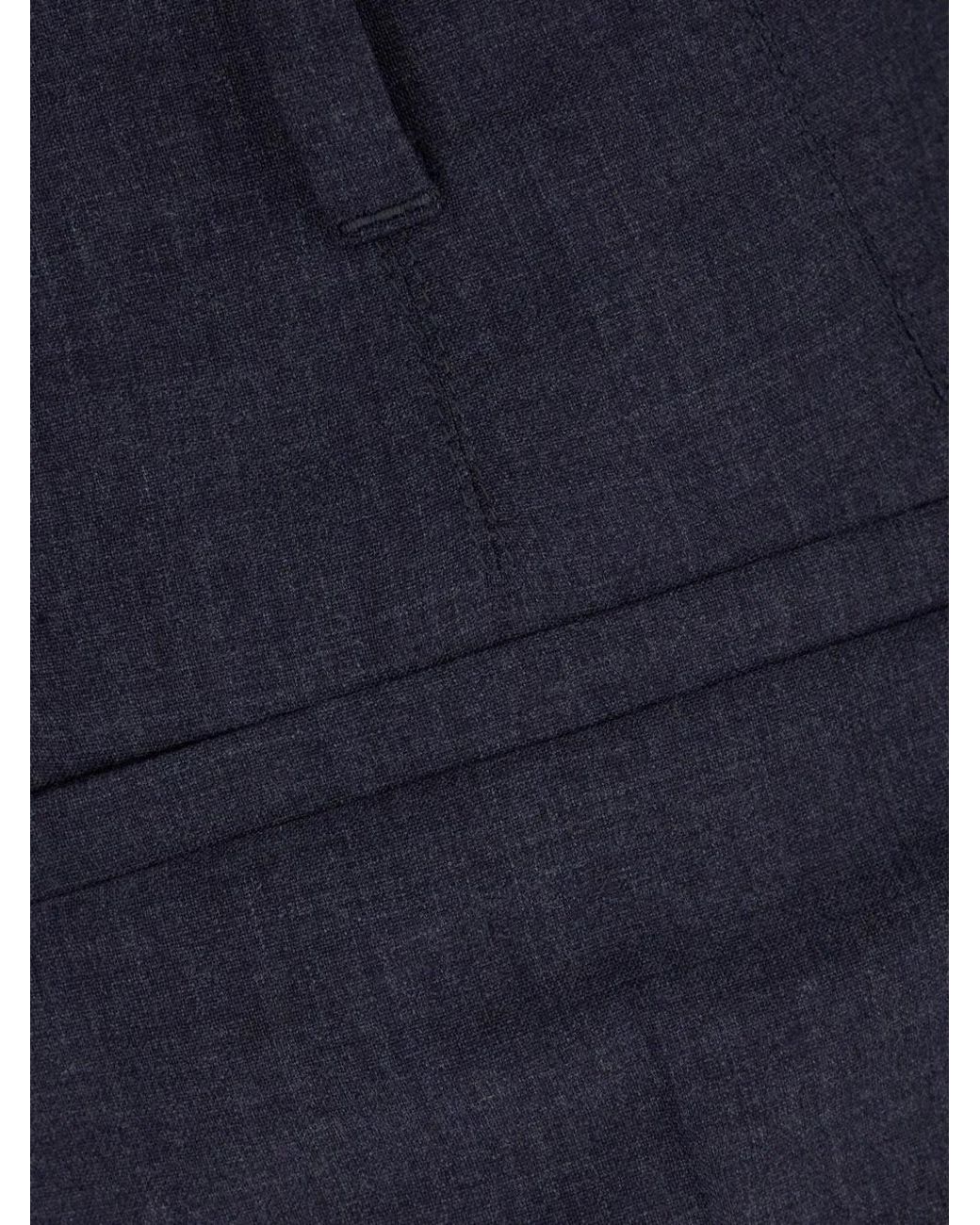 Givenchy Blue High-Waisted Wool Shorts