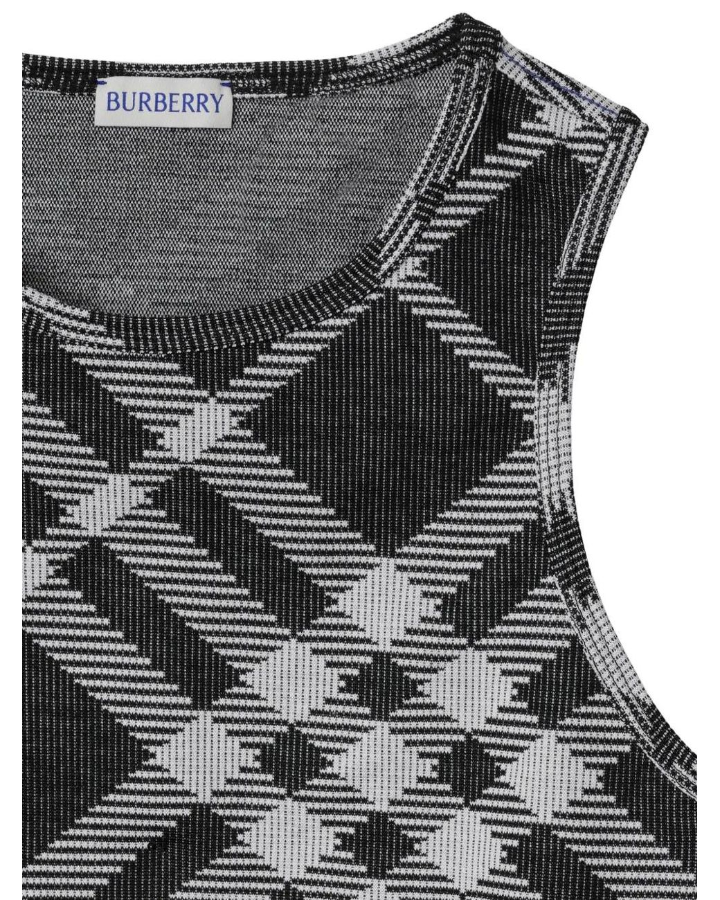 Burberry Gray Logo Top