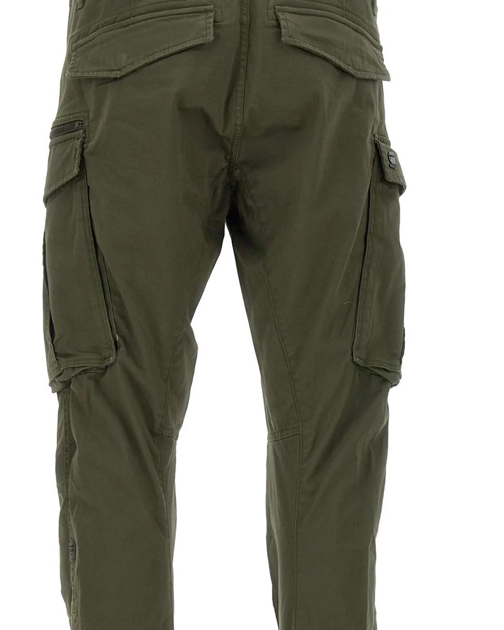 G-Star Green Rovic Zip 3D Tapered Trousers for men