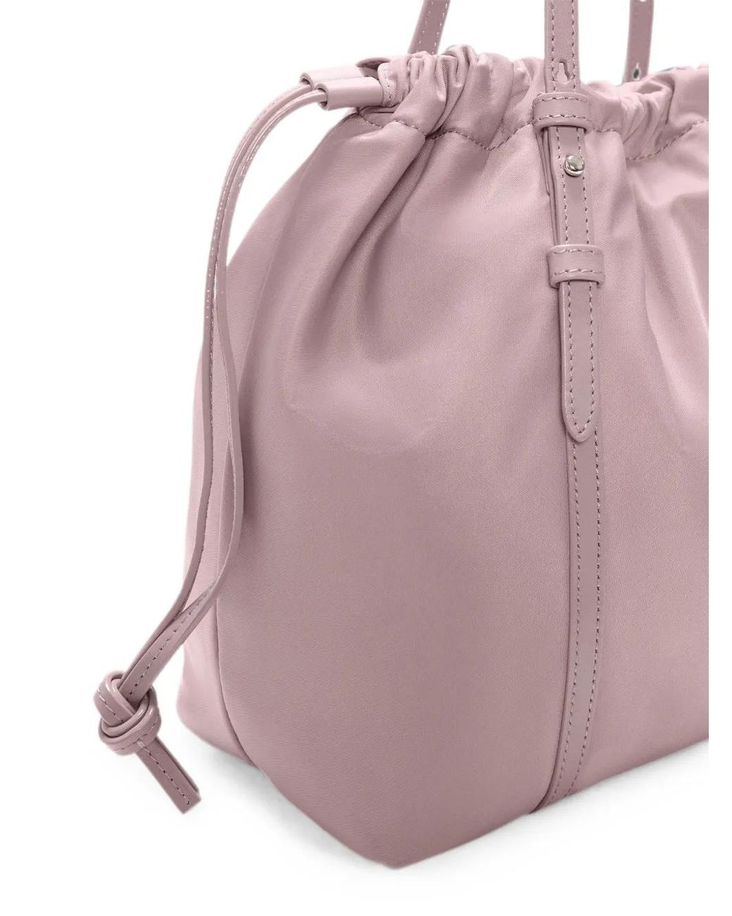 MZ Wallace Pink Small Waverly Drawstring Bucket Bag