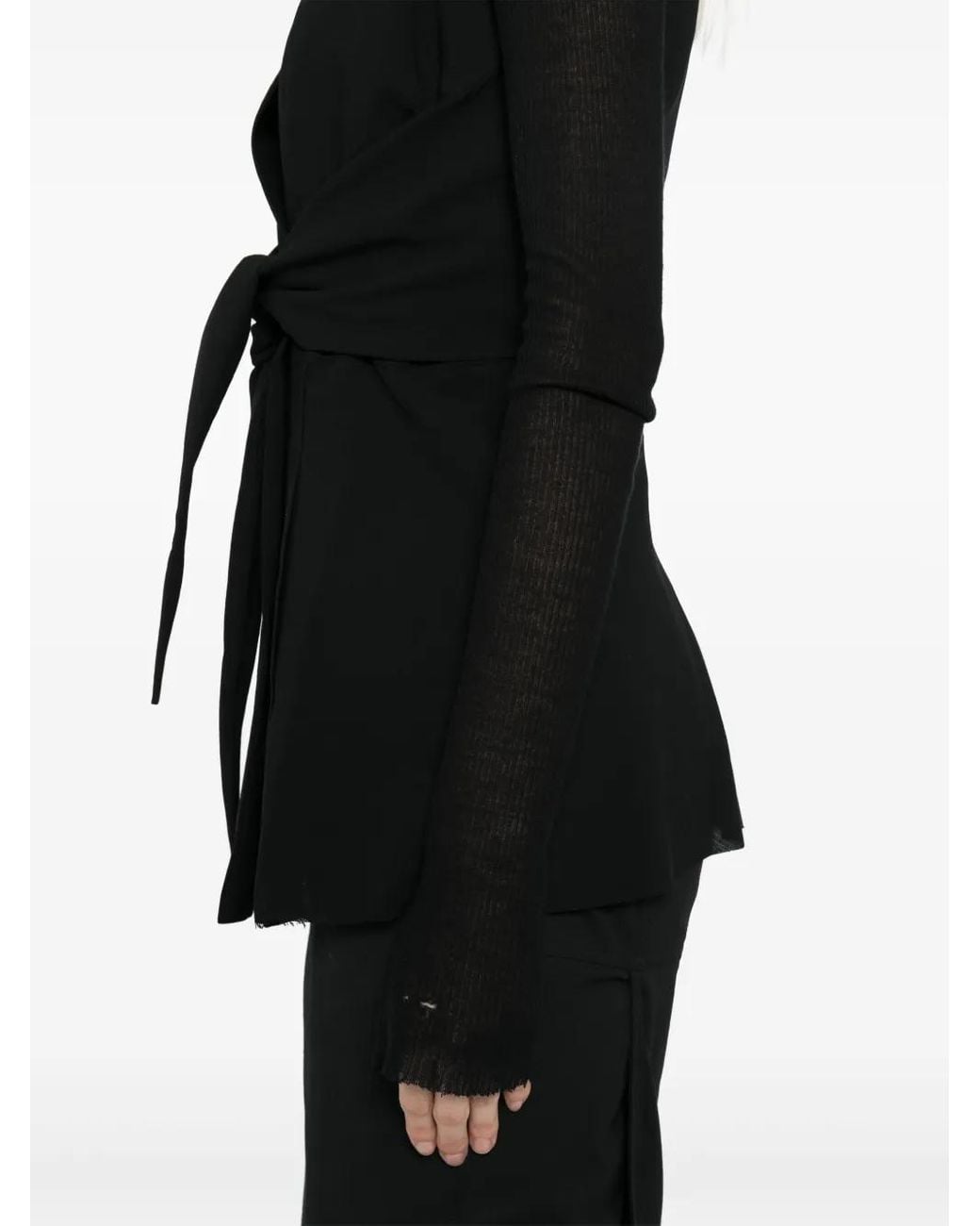 Chaleco Strutter Rick Owens de color Black