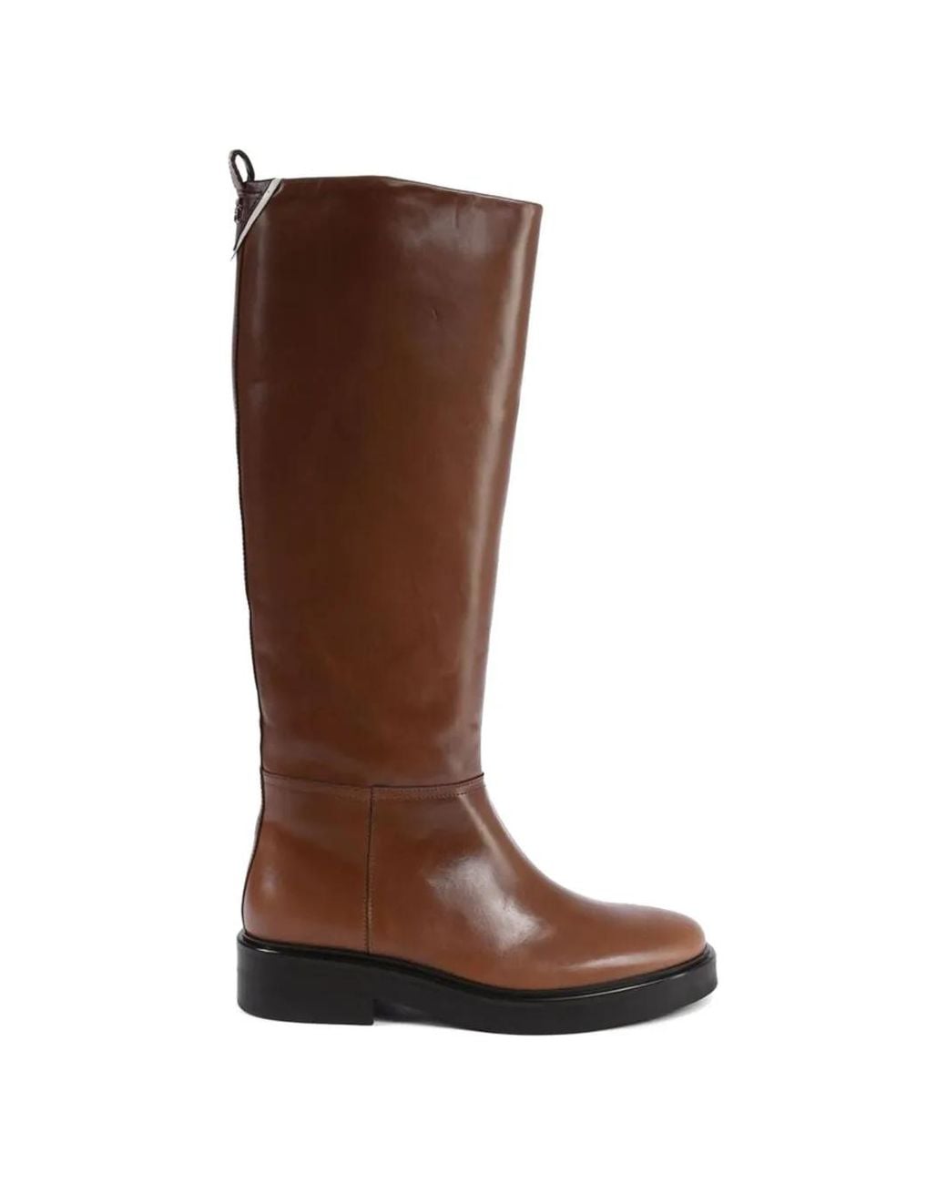 Tommy Hilfiger Brown Kneehigh Leather Boots