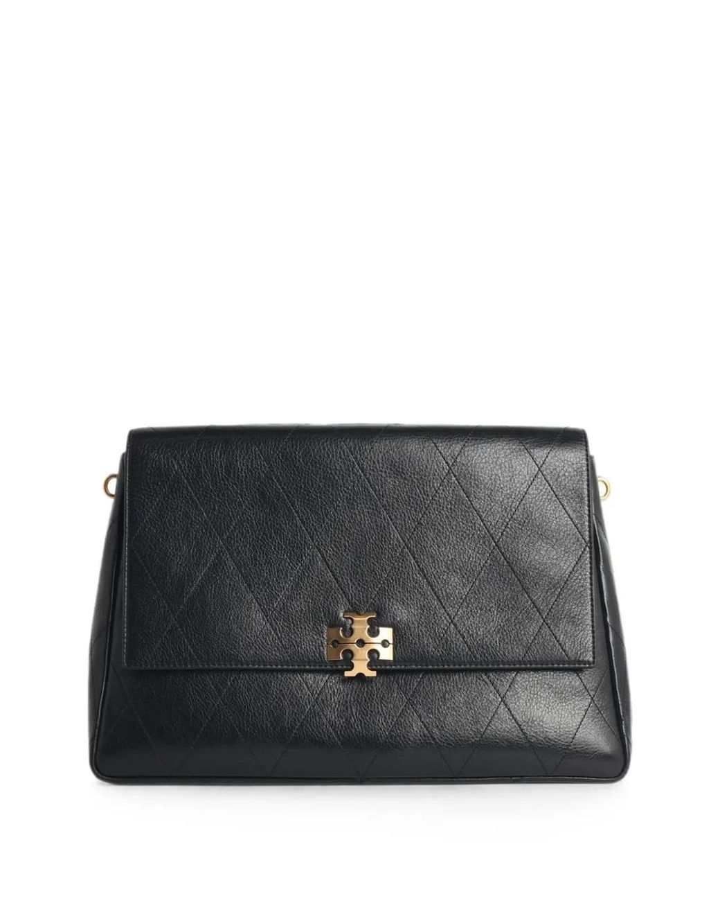 Tory Burch Black Large Charlie Quilted Shoulder Bag