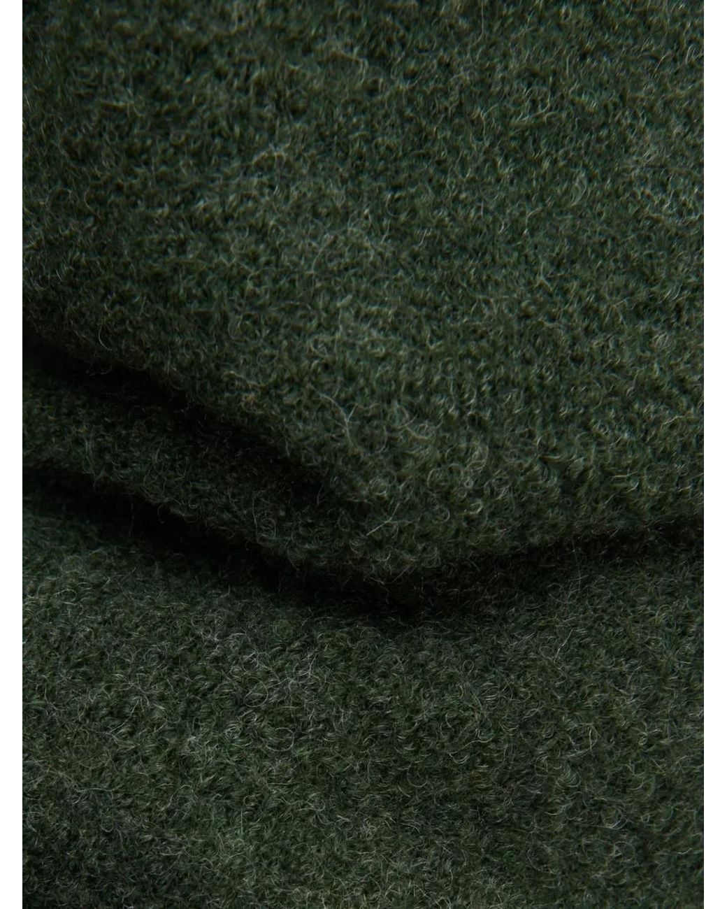 Xacus Green Wool Shirt Jacket for men