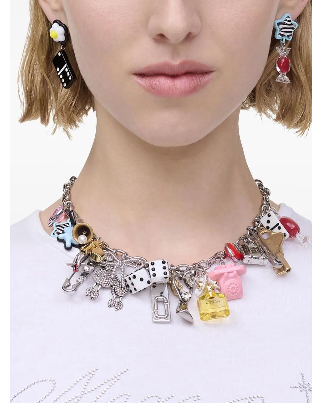 【関税込み】Sticker Charm Necklace - Marc Jacobs - l - S Marc Jacobs Sticker Statement Charm Necklace – ShopCGX