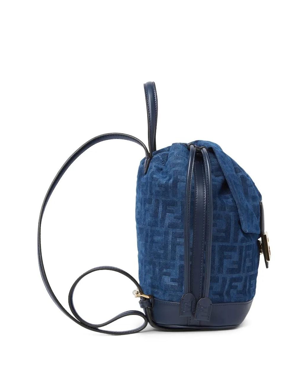 Fendi Rugzak Met Logoplakkaat in het Blue