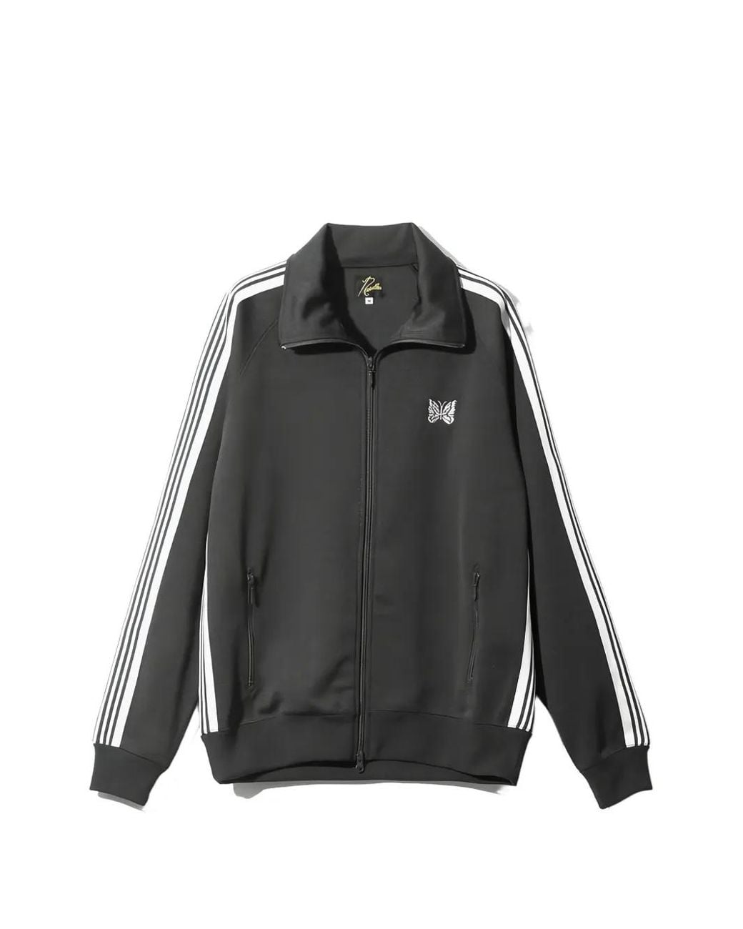 Needles Black Poly Smooth Track Jacket for men
