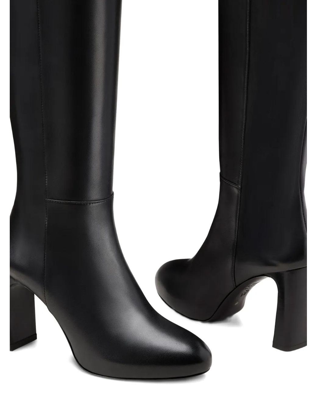Stuart Weitzman Black Platform Zip Boots