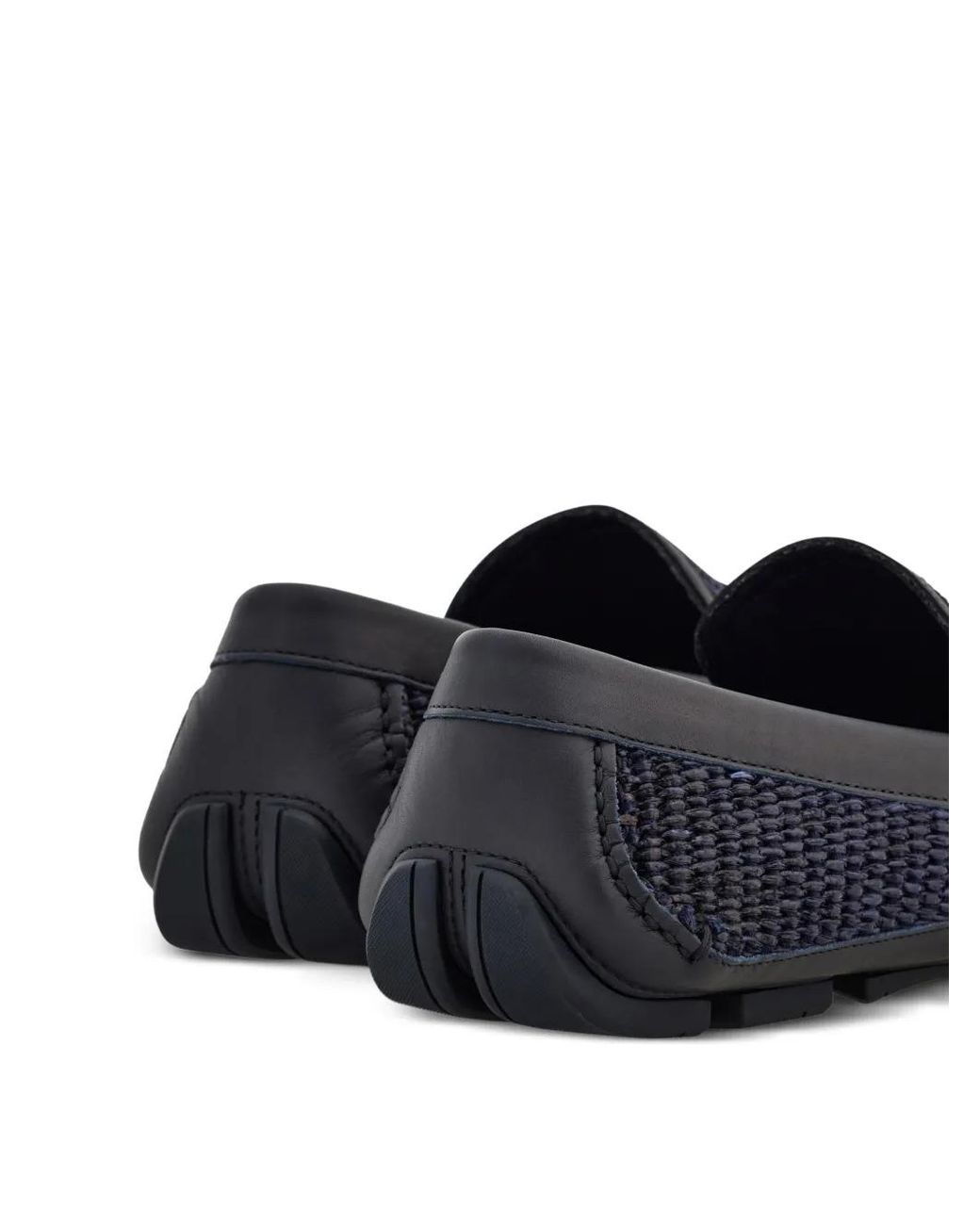 Ferragamo Blue Penny Driver Loafers for men