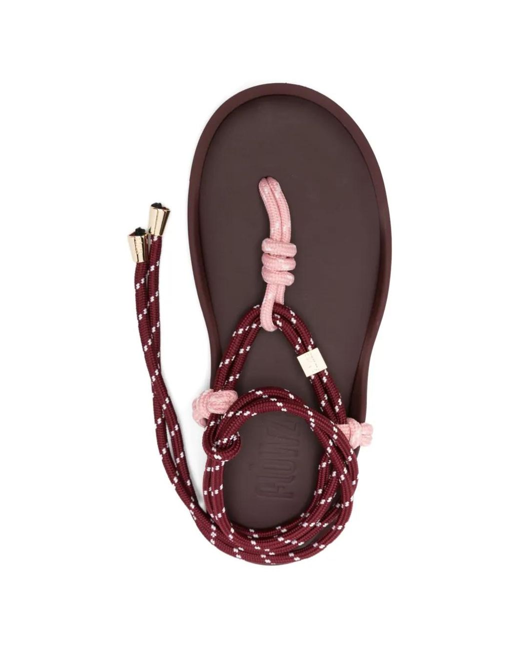 FLOWZE Red Fló Twin Rope-Detail Sandals